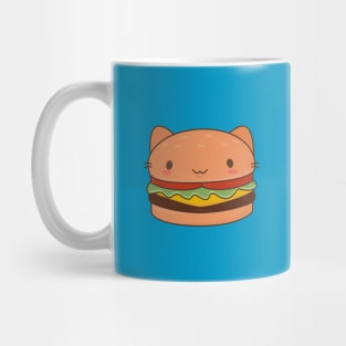 Kawaii Cat Burger T-Shirt Mug